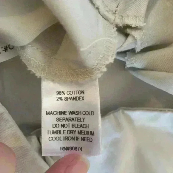 Boston Proper Flat Waist Side Zip Khaki Dress Pants Women’s Size 12 Short Petite - Picture 6 of 6